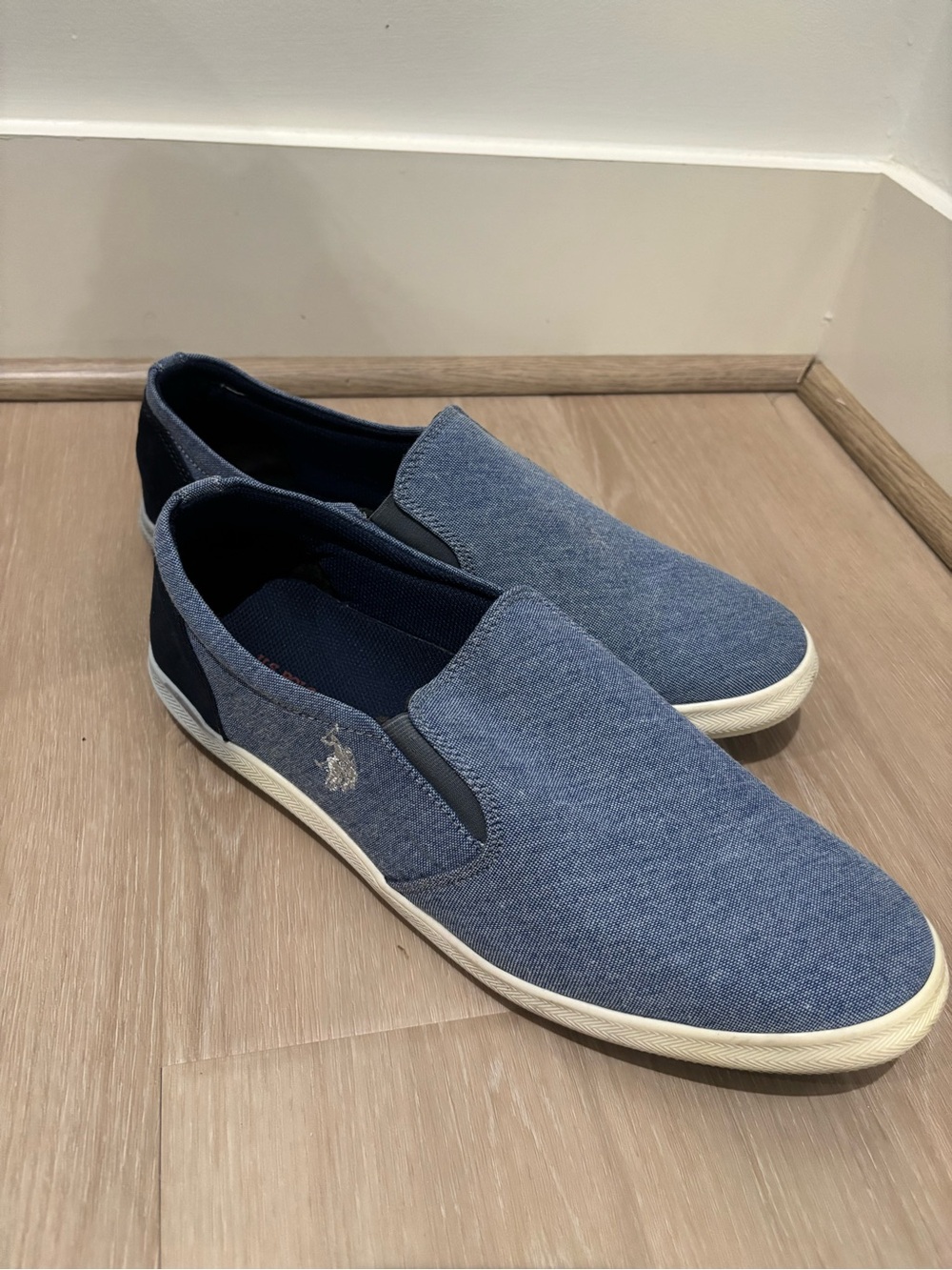 Polo by Ralph Lauren Blue Canvas Slip-On Loafers